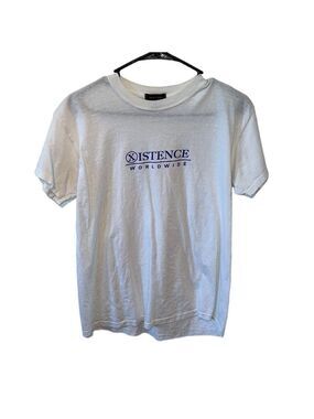 New Look White & Blue Short Sleeve Tee Shirt Men’s Size Small